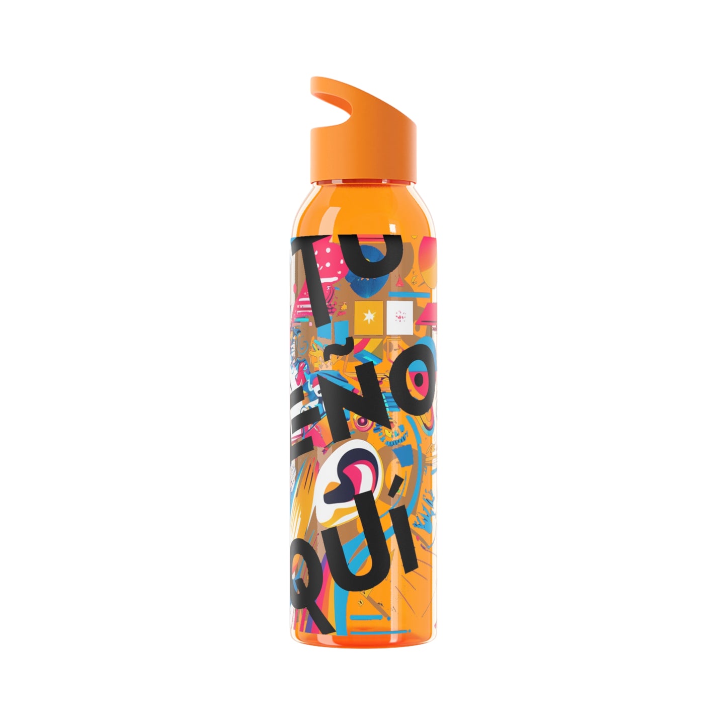 Botella de agua personalizada y colorida