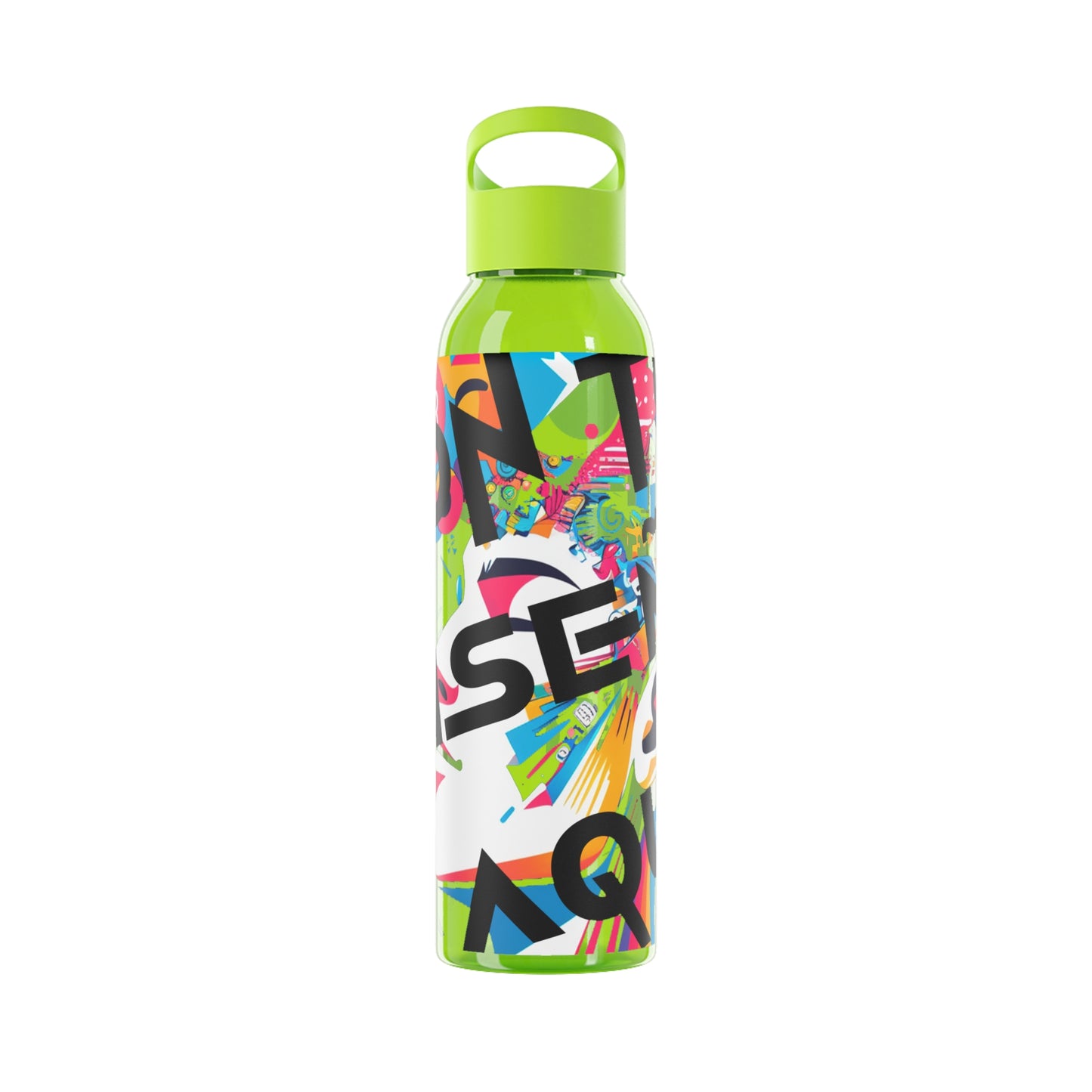 Botella de agua personalizada y colorida