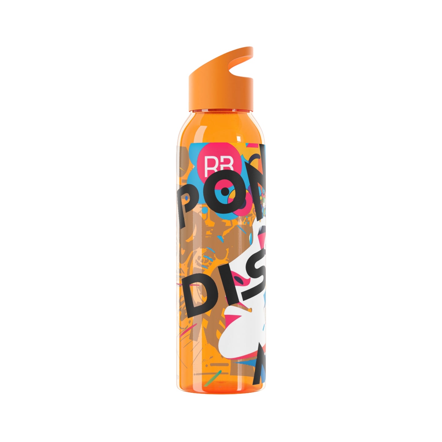 Botella de agua personalizada y colorida
