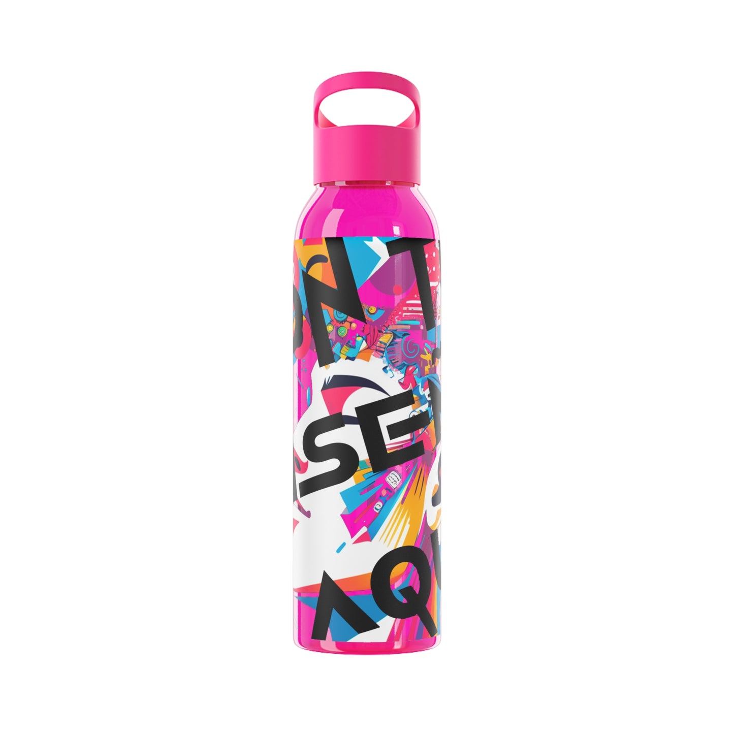 Botella de agua personalizada y colorida