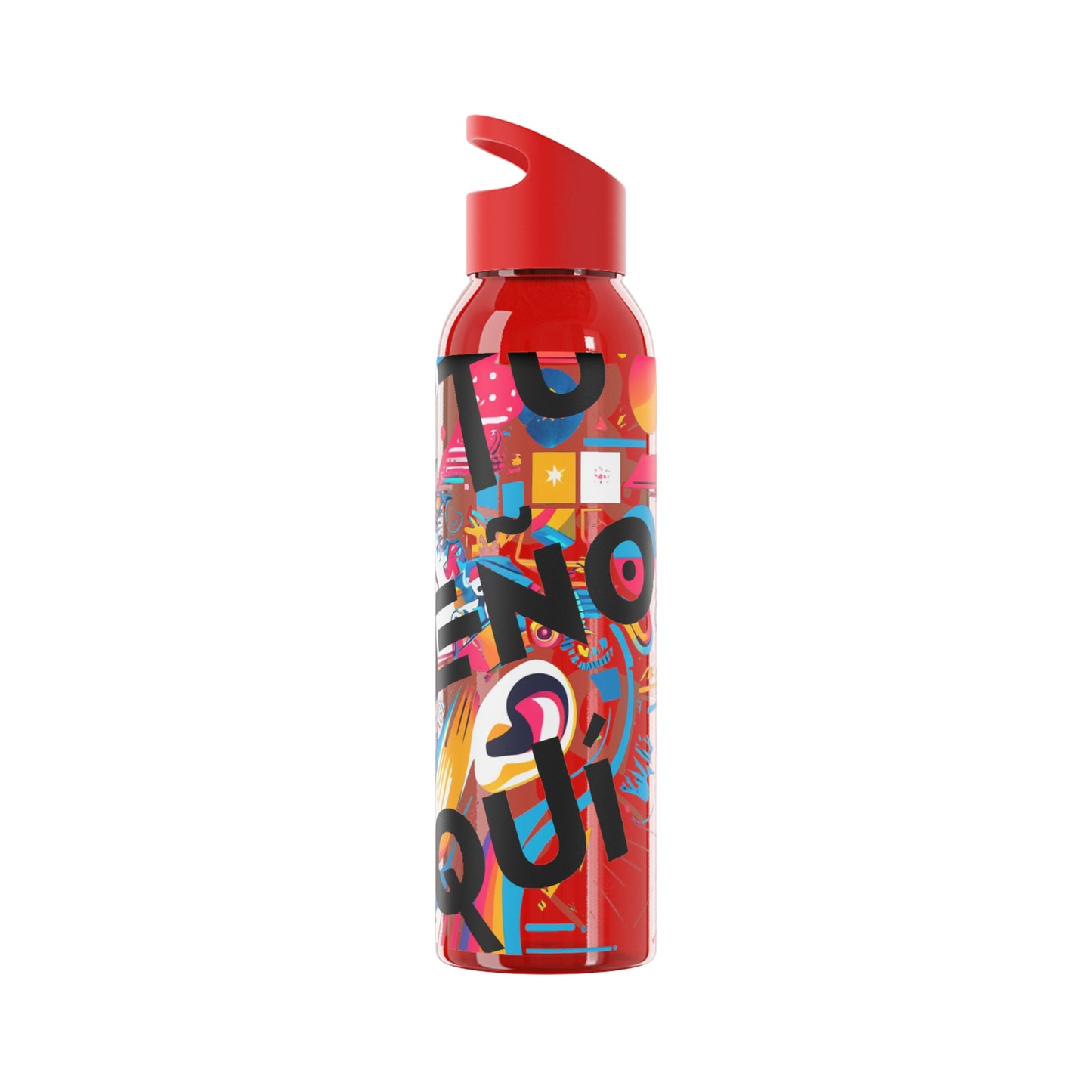 Botella de agua personalizada y colorida