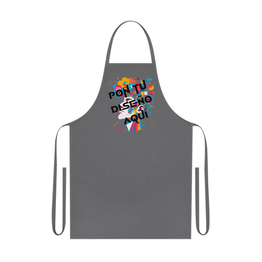 Delantal de algodón personalizable