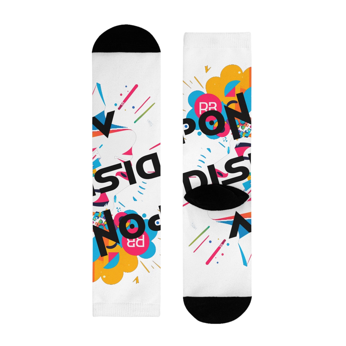 Calcetines personalizables coloridos y divertidos
