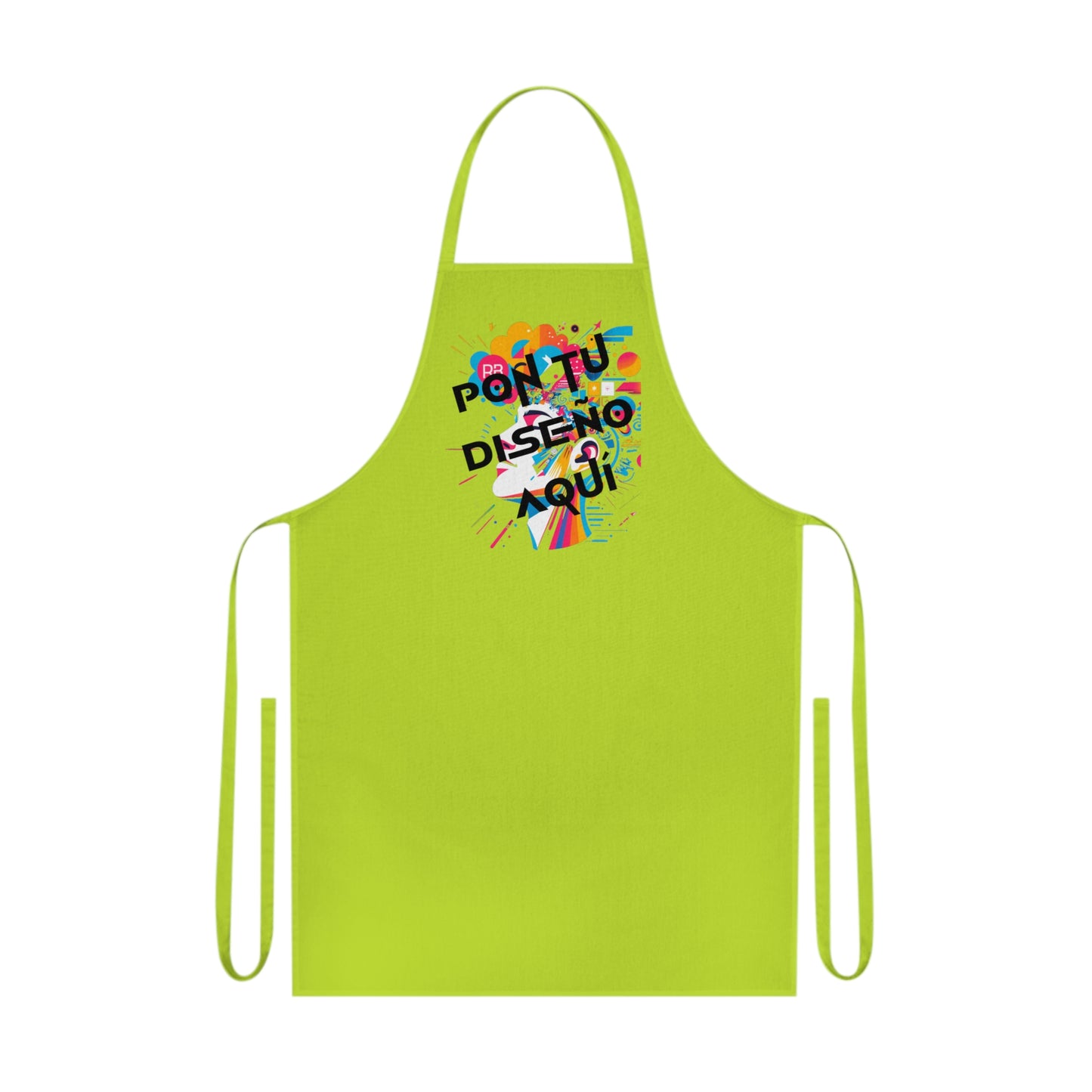 Delantal de algodón personalizable