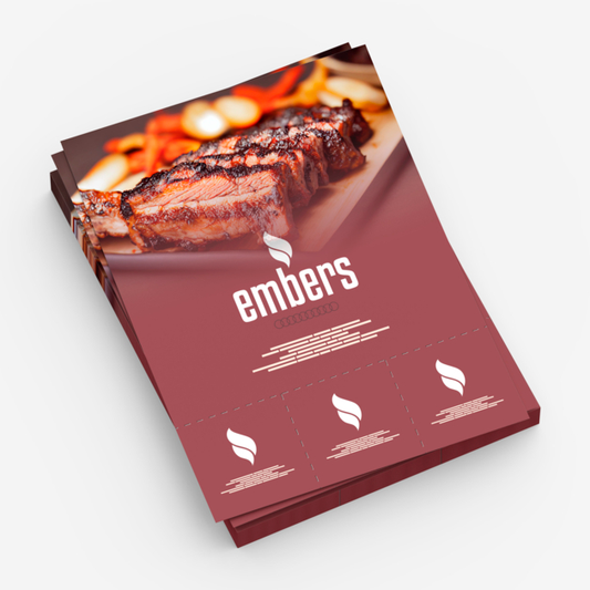 Flyers Microperforados con cupones desprendibles