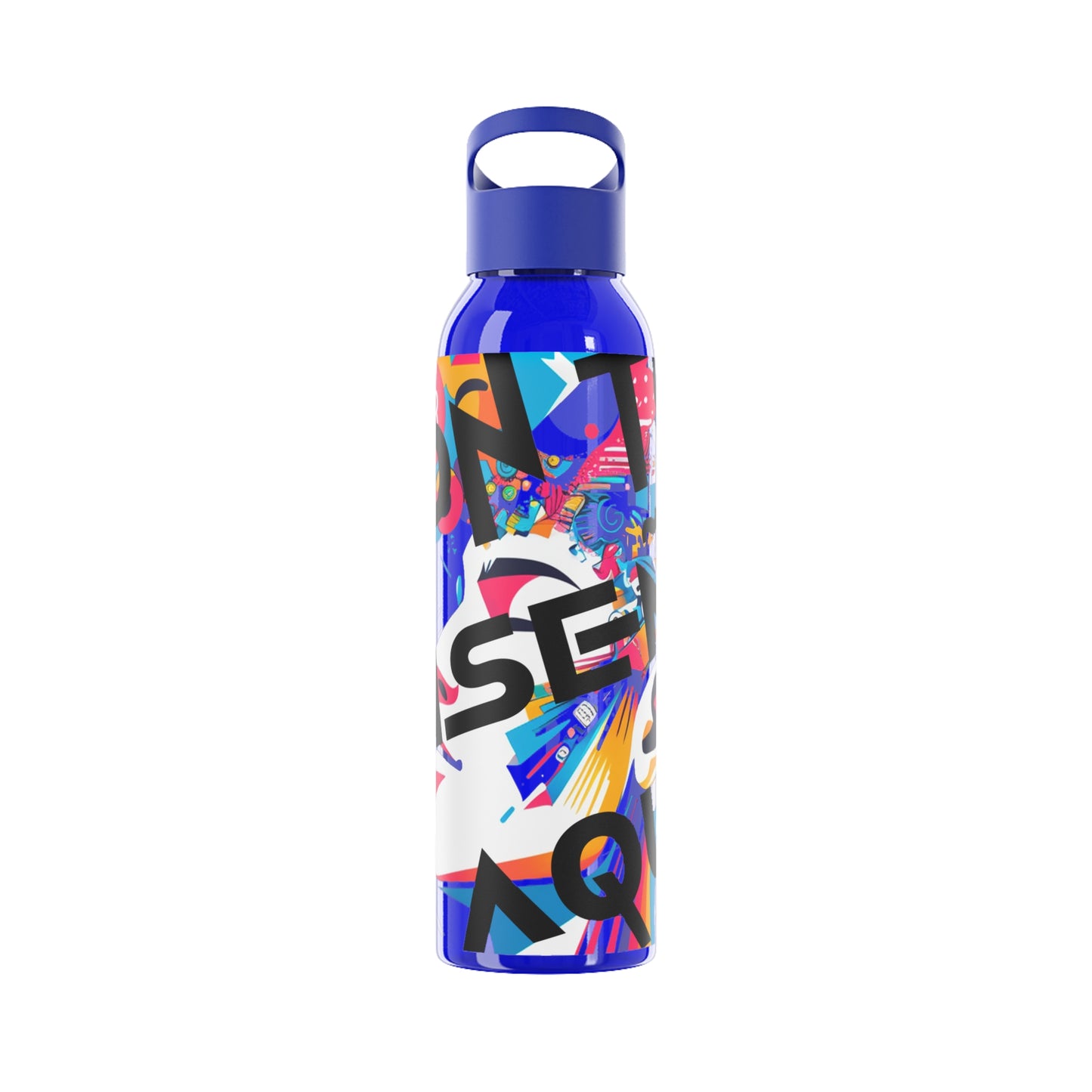 Botella de agua personalizada y colorida