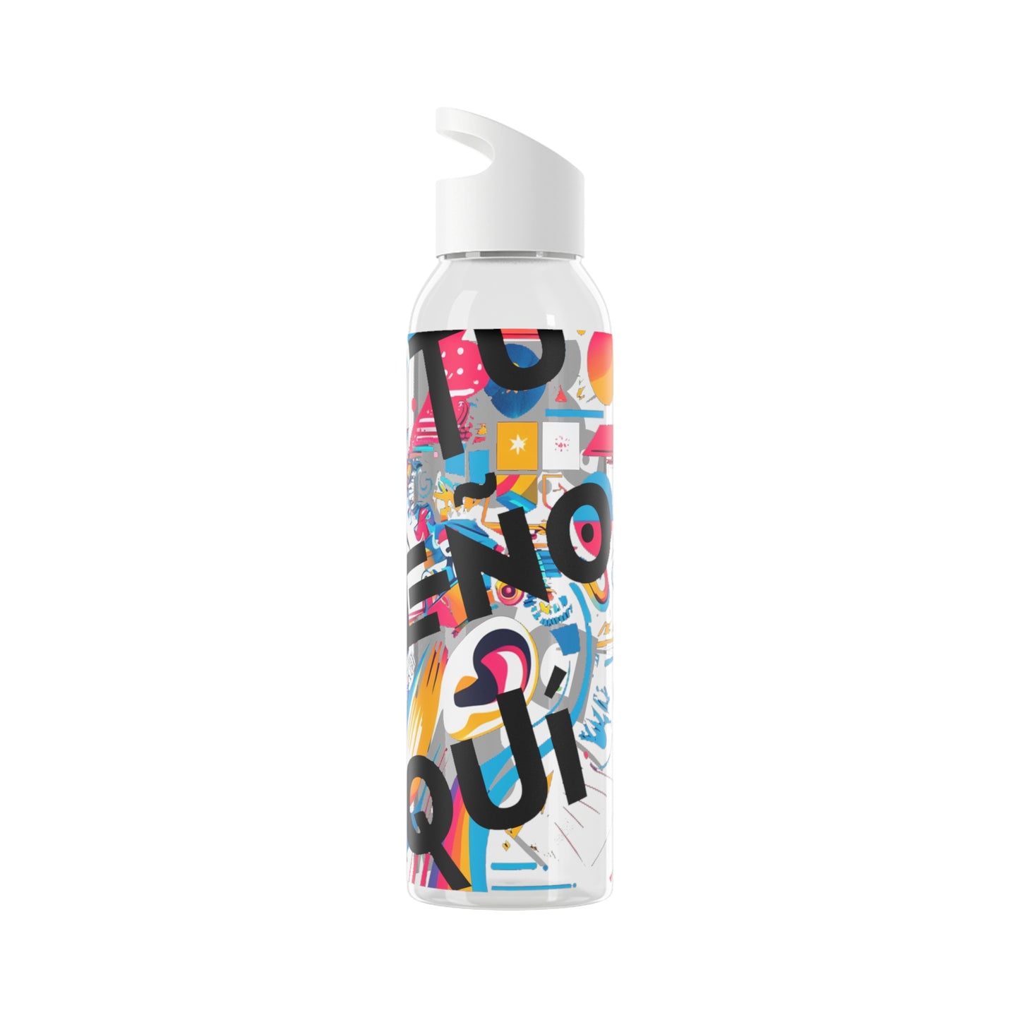 Botella de agua personalizada y colorida