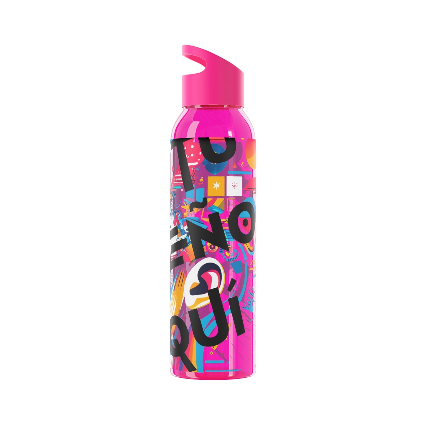 Botella de agua personalizada y colorida
