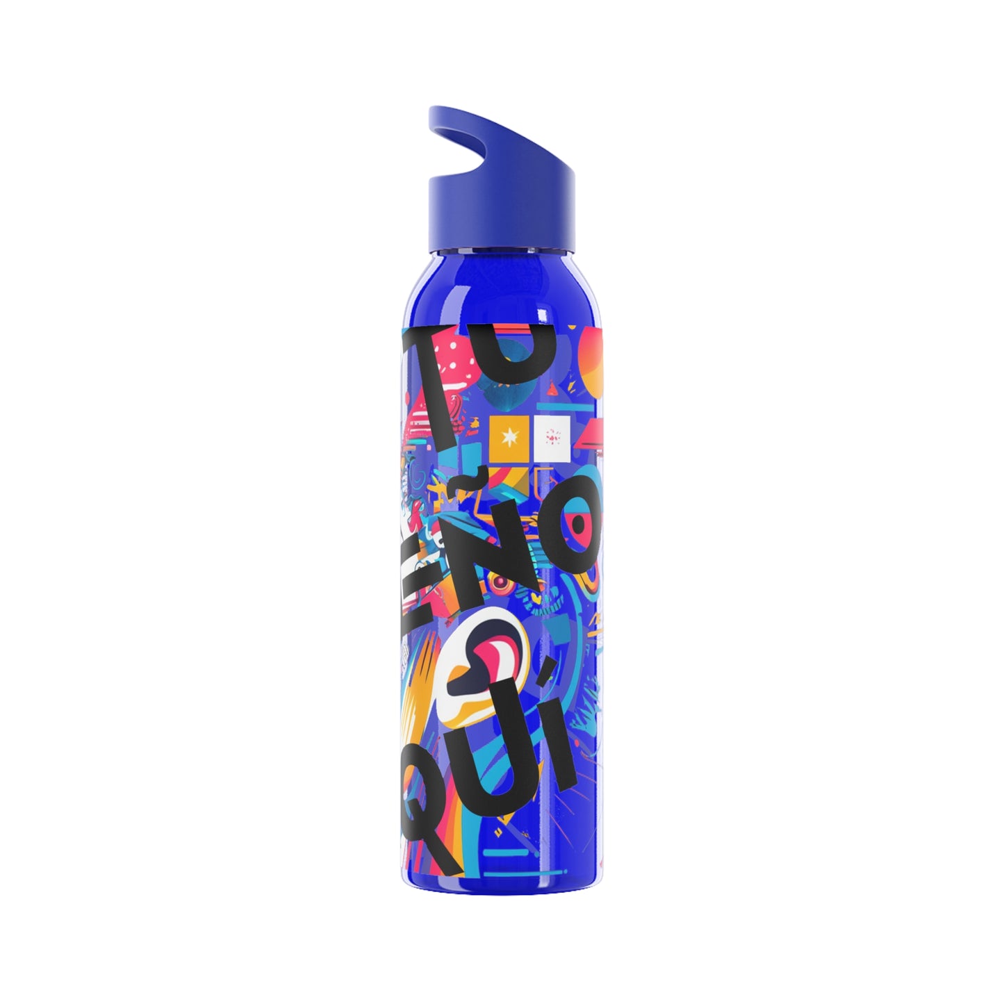 Botella de agua personalizada y colorida