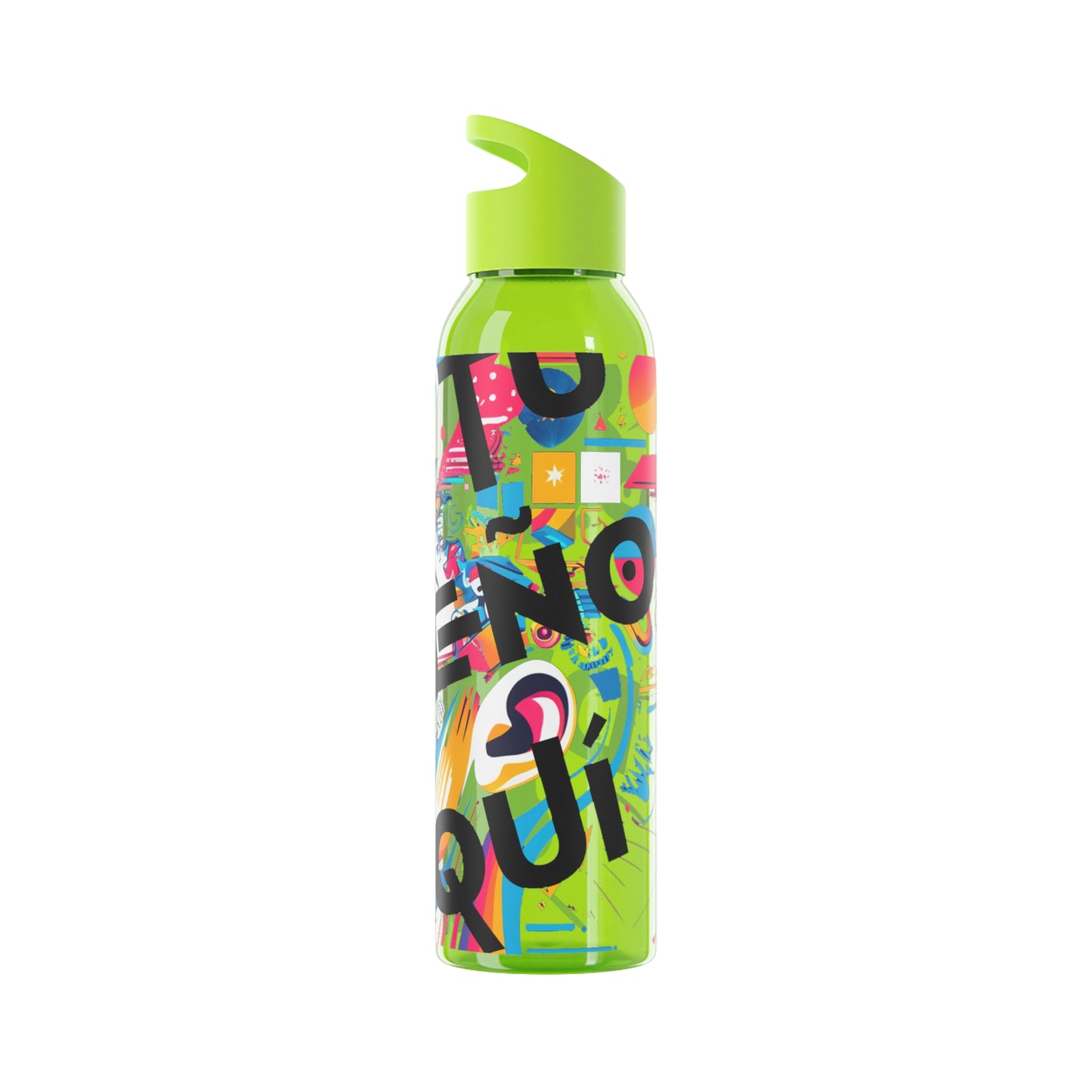 Botella de agua personalizada y colorida