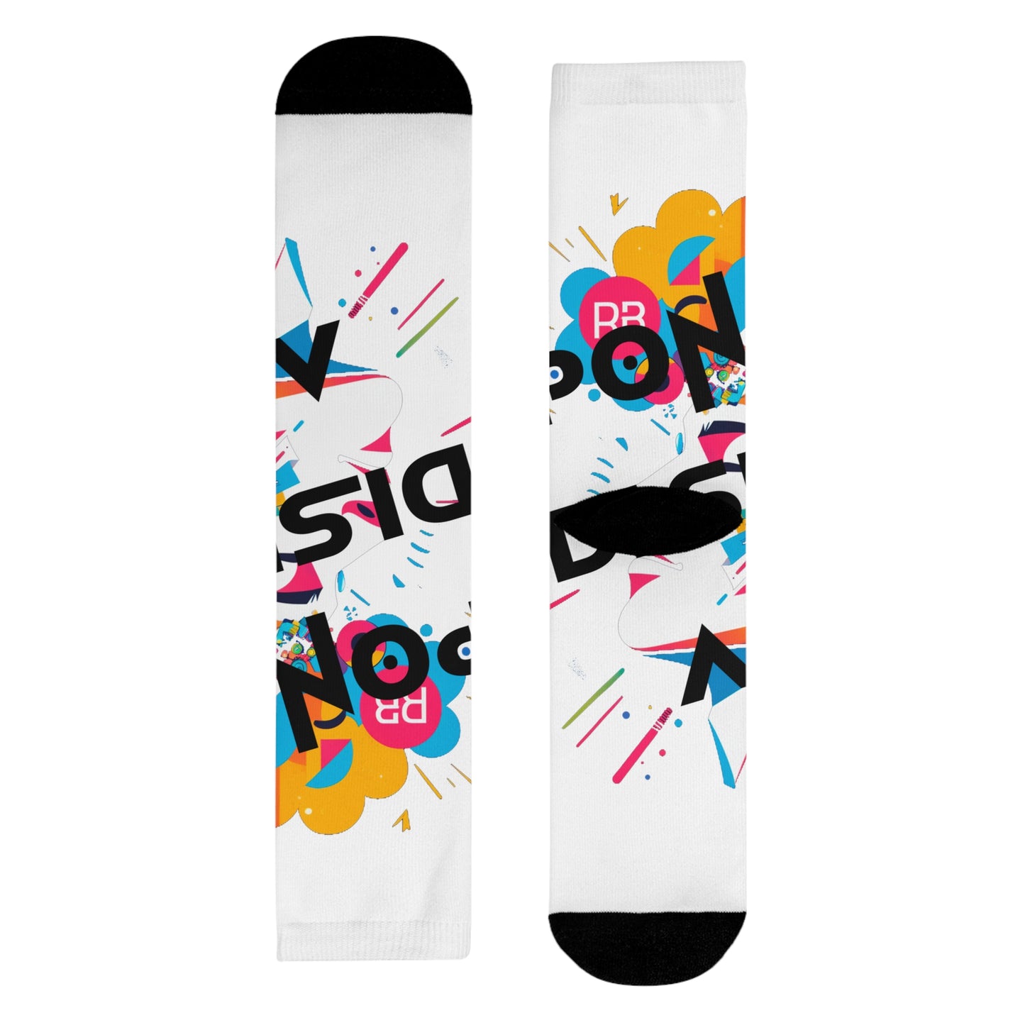 Calcetines personalizables coloridos y divertidos