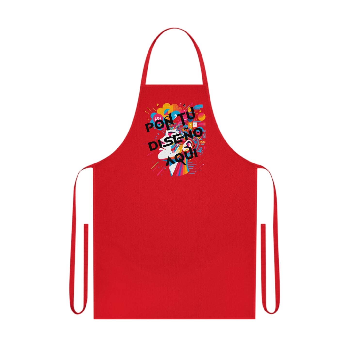 Delantal de algodón personalizable