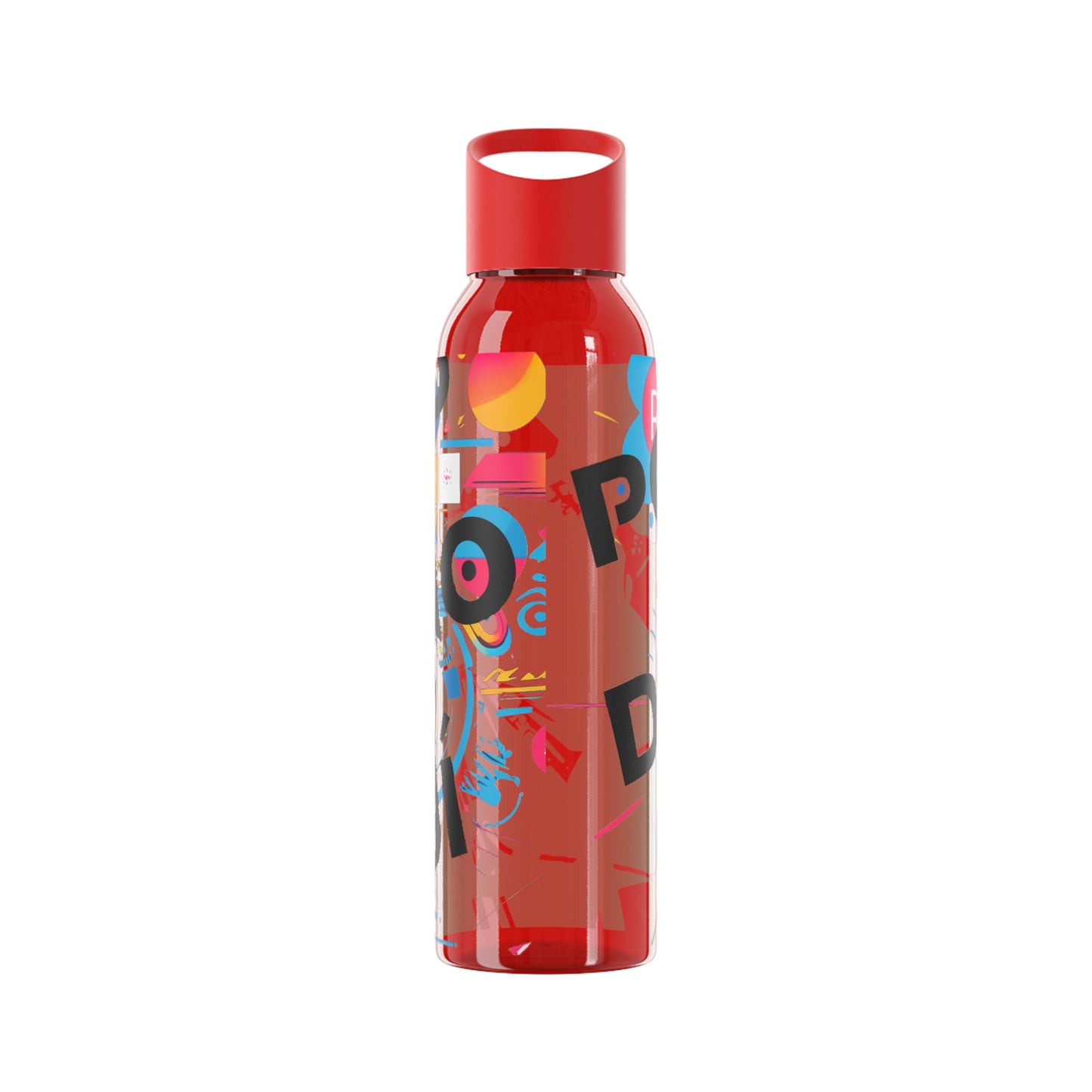 Botella de agua personalizada y colorida