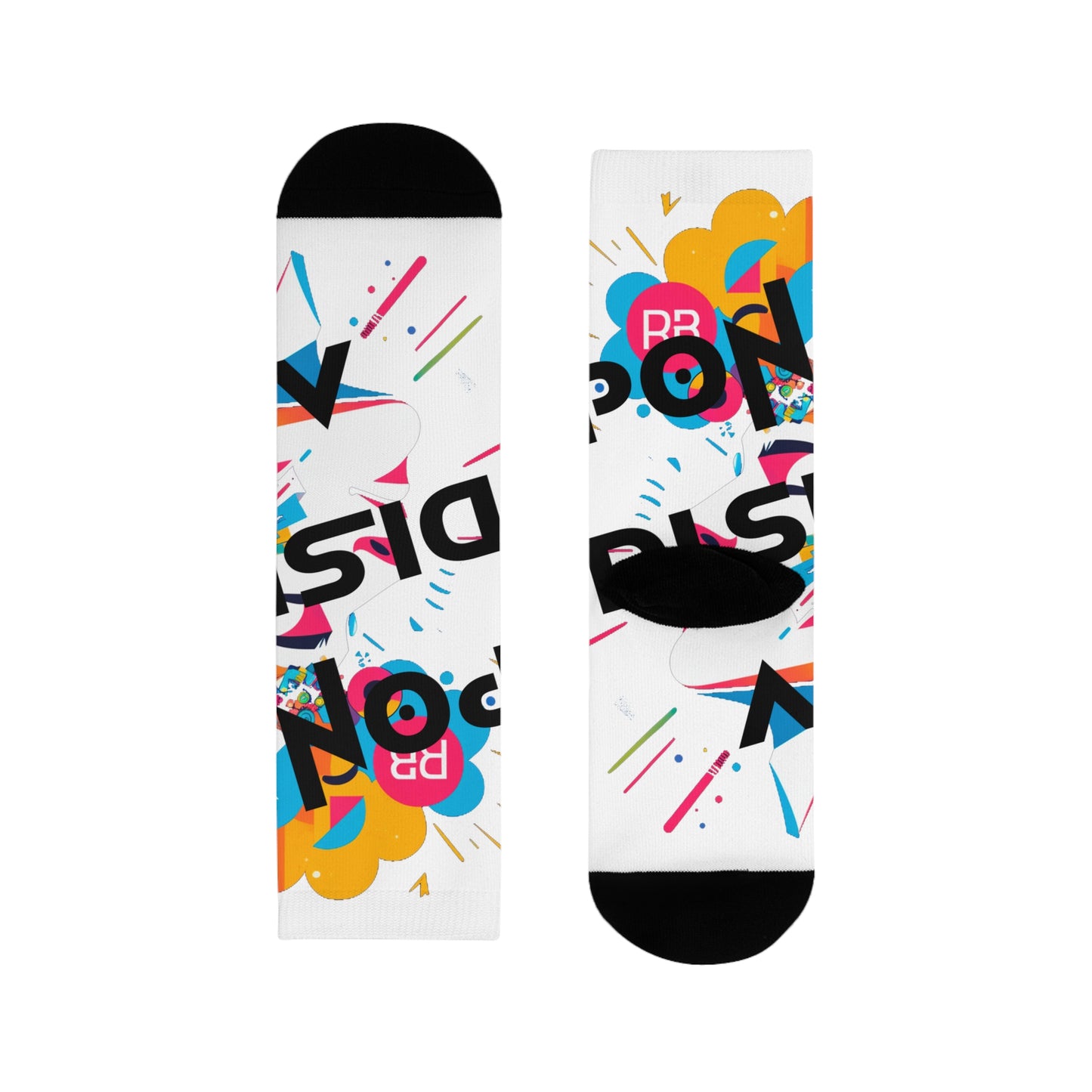 Calcetines personalizables coloridos y divertidos