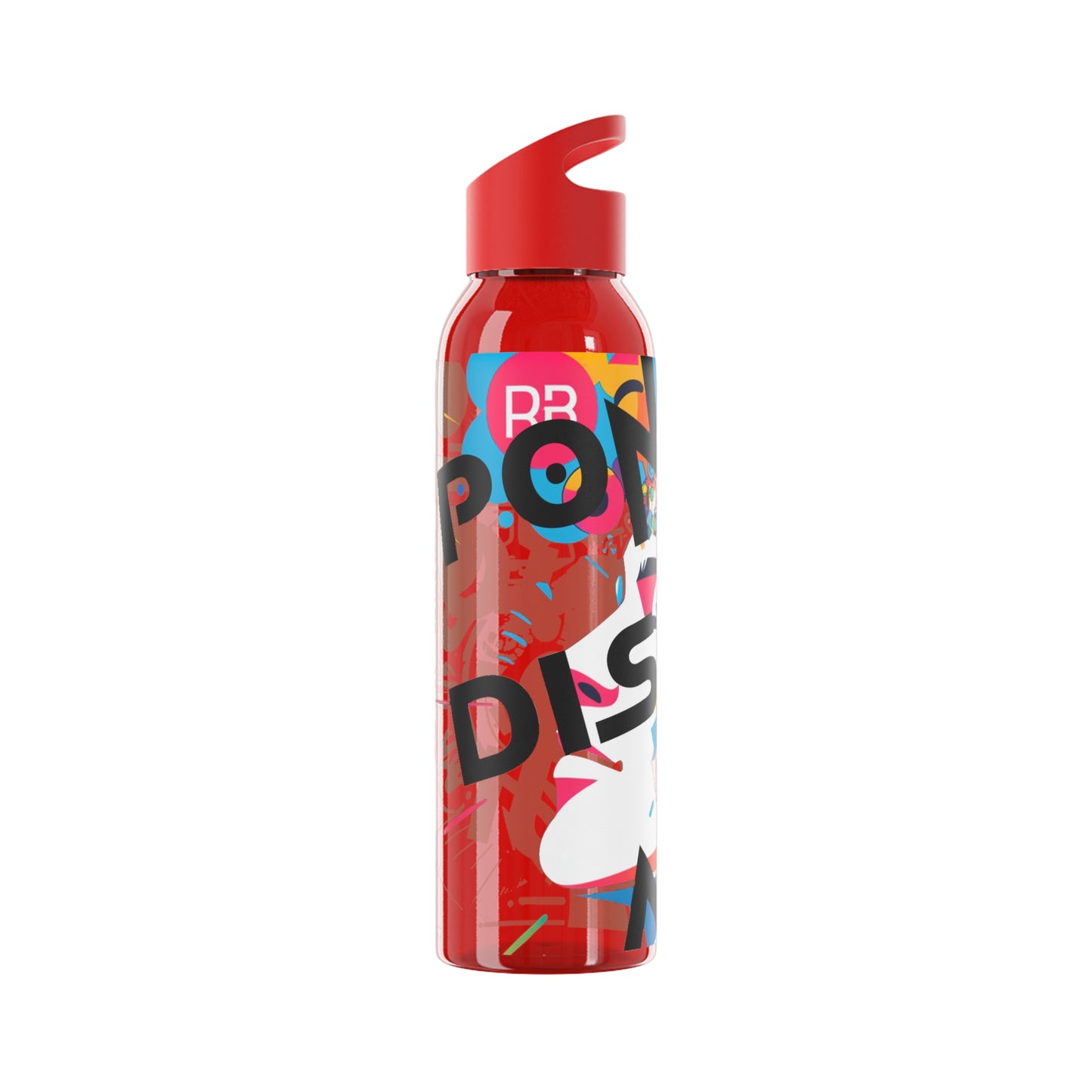 Botella de agua personalizada y colorida