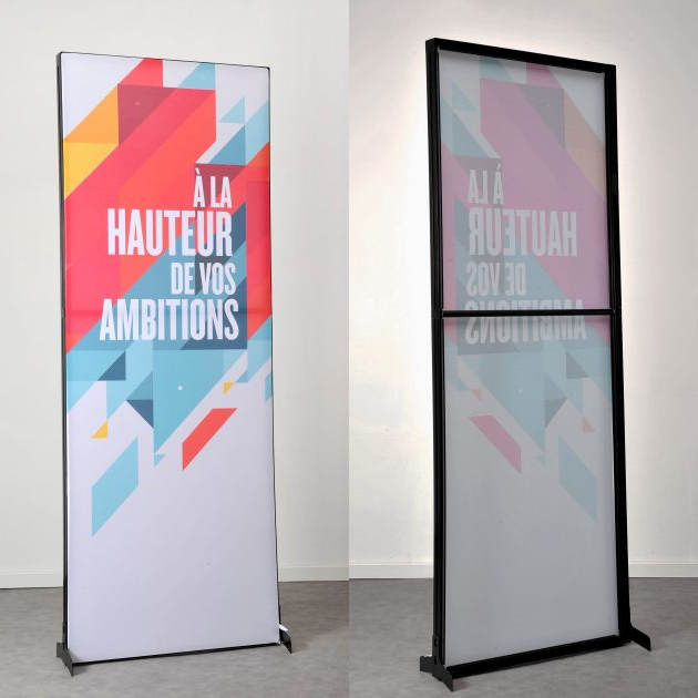 Tótem Tela tensada PVC 2 Caras 75 x 200 cm