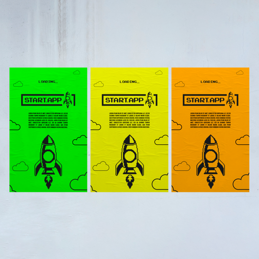 Posters Papel Fluor para alta visibilidad