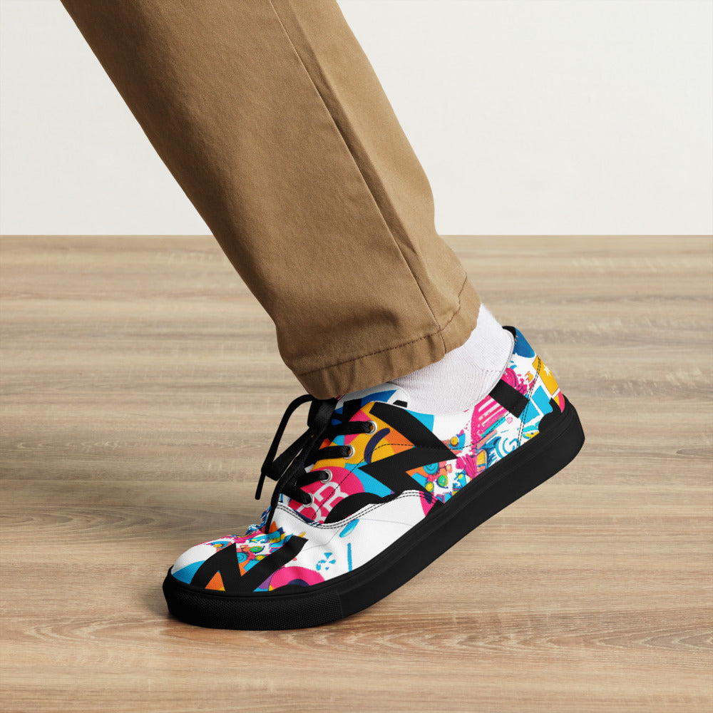 Zapatillas Personalizadas de Lona con Cordones para Hombre