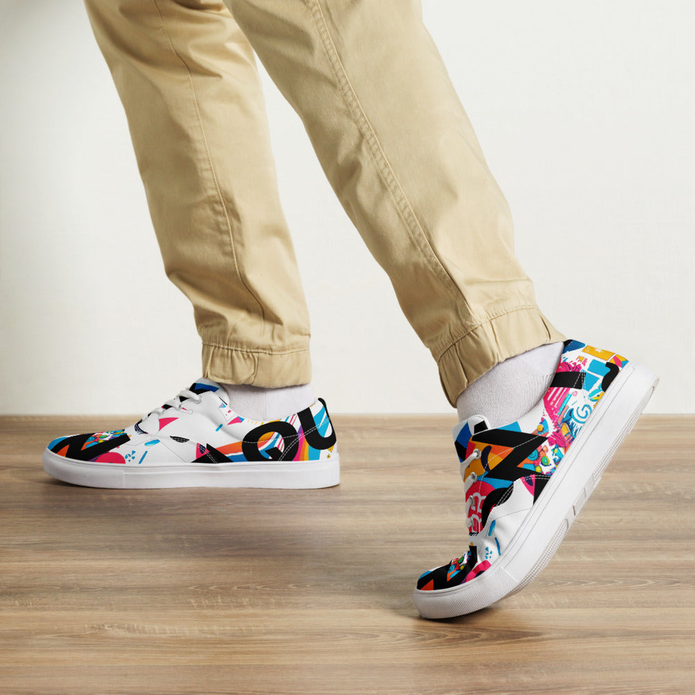 Zapatillas Personalizadas de Lona con Cordones para Hombre