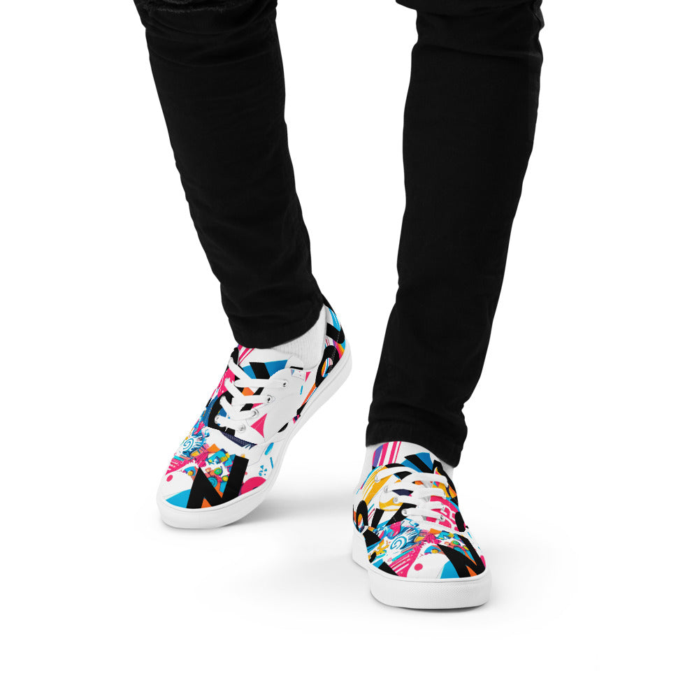 Zapatillas Personalizadas de Lona con Cordones para Hombre