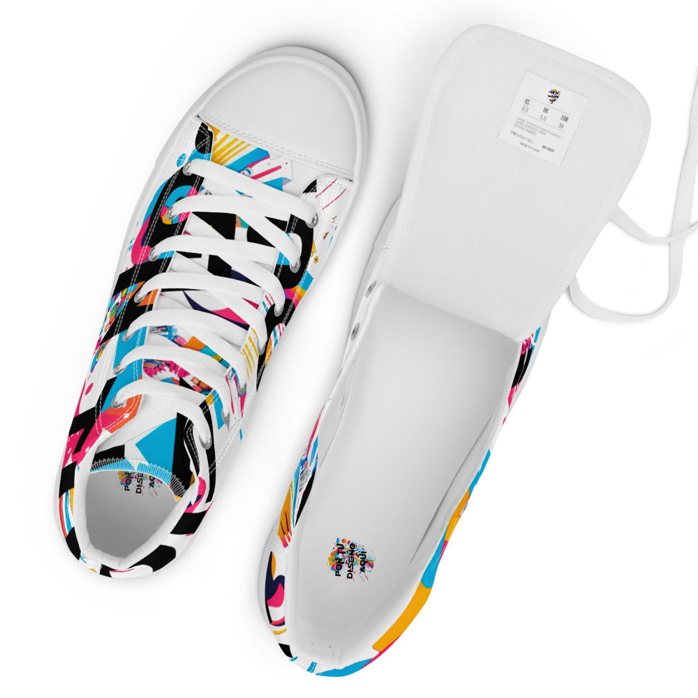Zapatillas Altas de Lona para Mujer