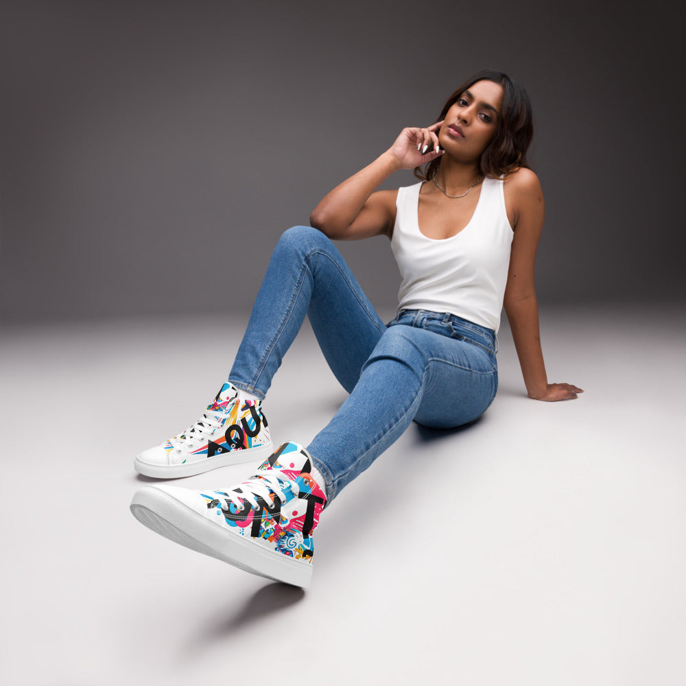 Zapatillas Altas de Lona para Mujer
