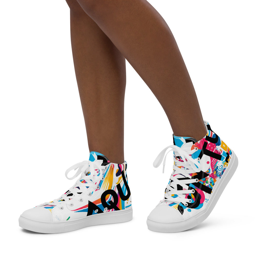 Zapatillas Altas de Lona para Mujer