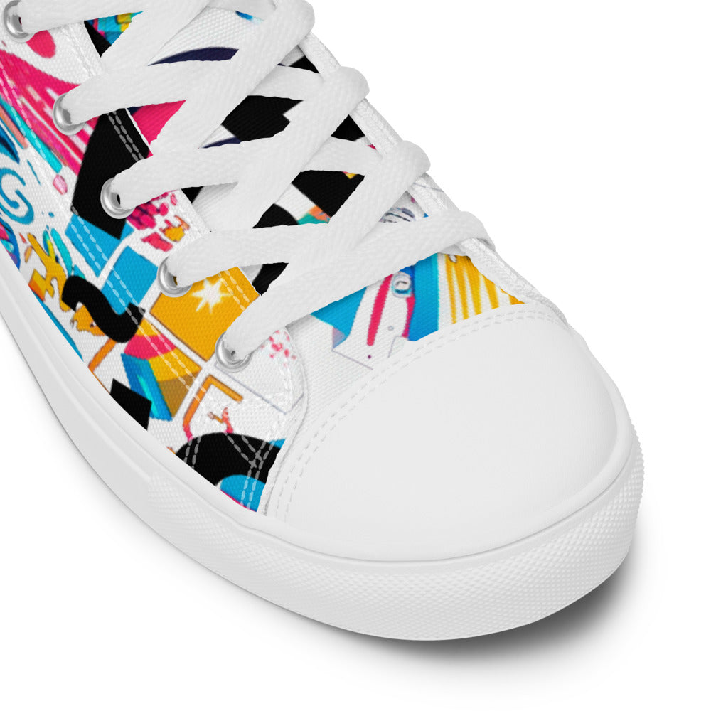 Zapatillas Altas de Lona para Mujer