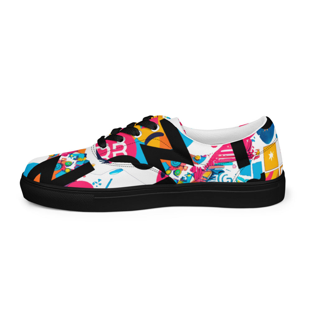 Zapatillas Personalizadas de Lona con Cordones para Mujer