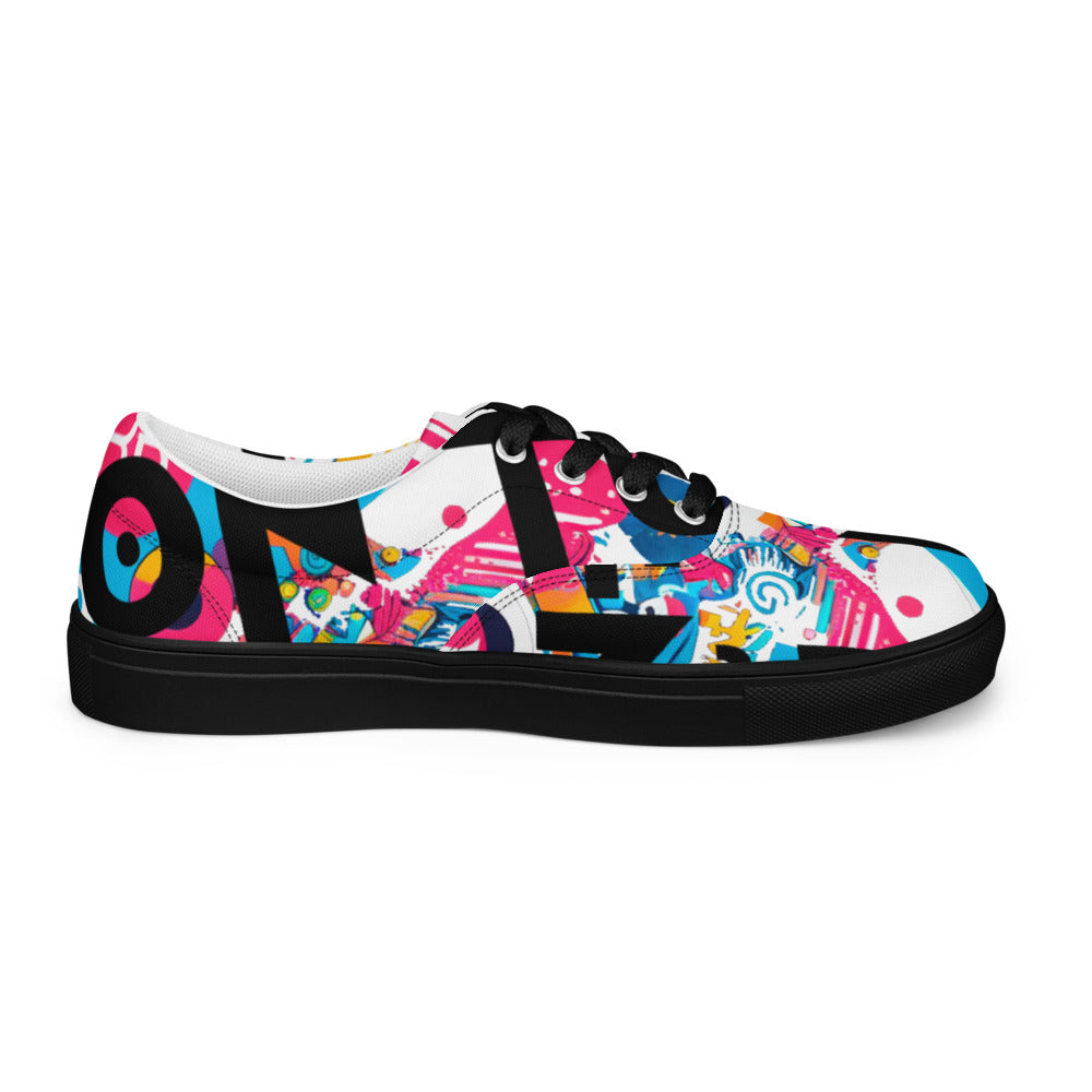 Zapatillas Personalizadas de Lona con Cordones para Mujer