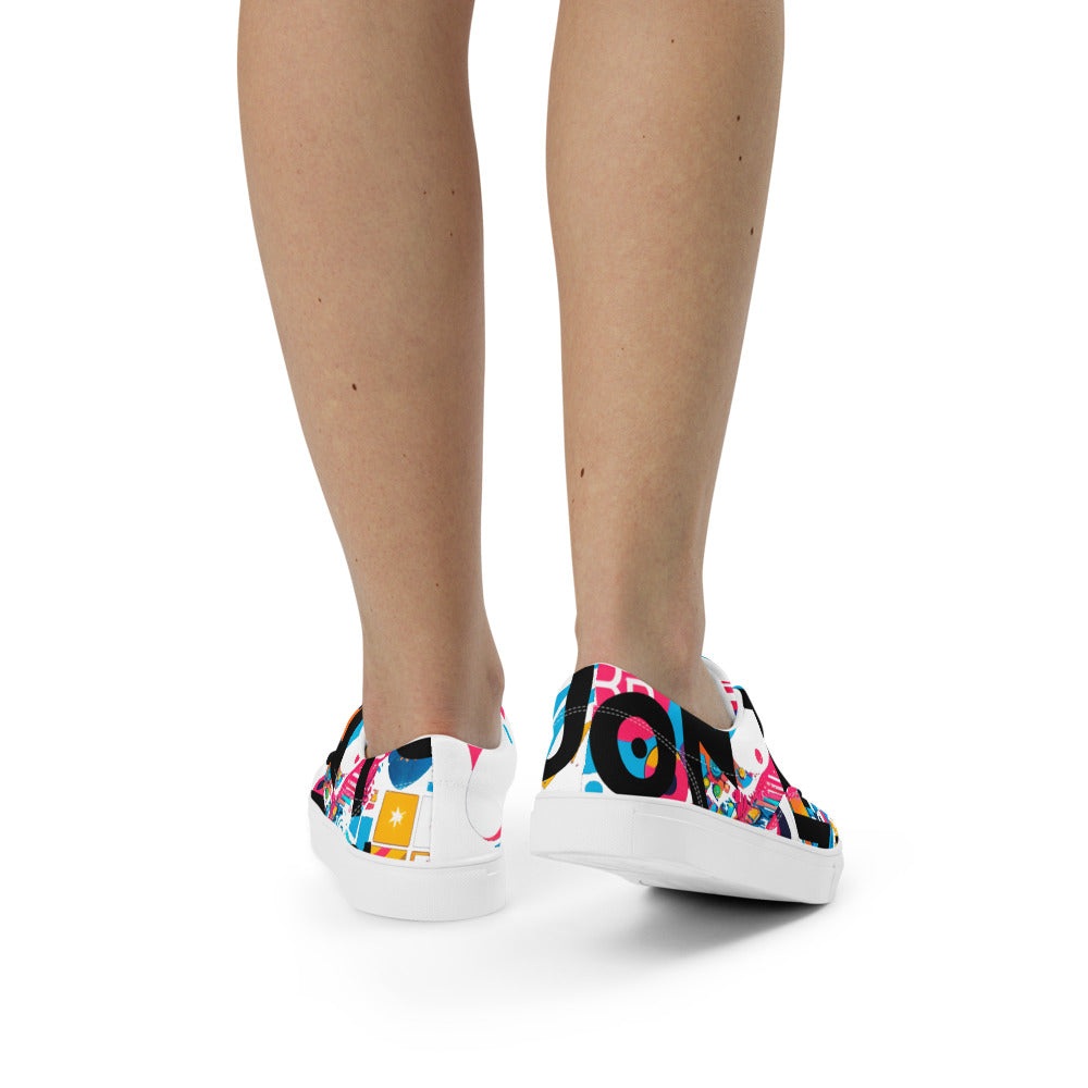 Zapatillas Personalizadas de Lona con Cordones para Mujer