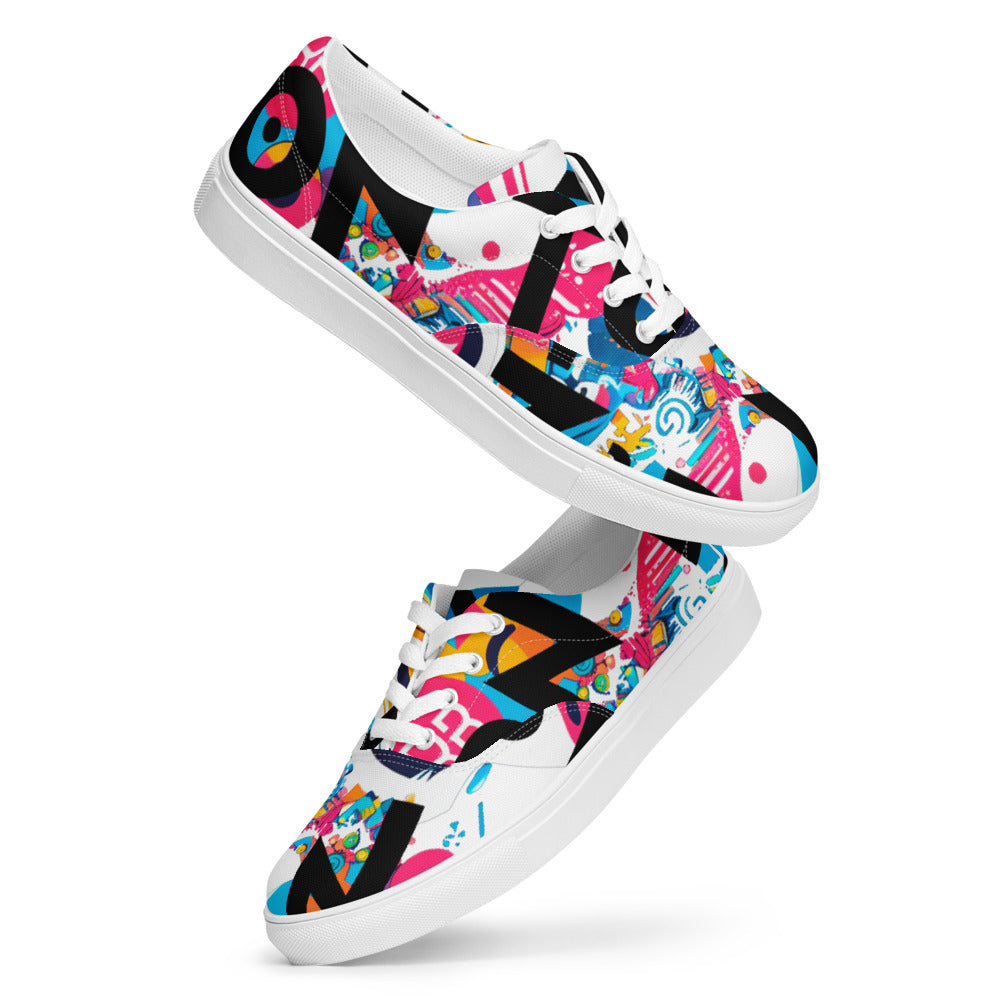 Zapatillas Personalizadas de Lona con Cordones para Mujer