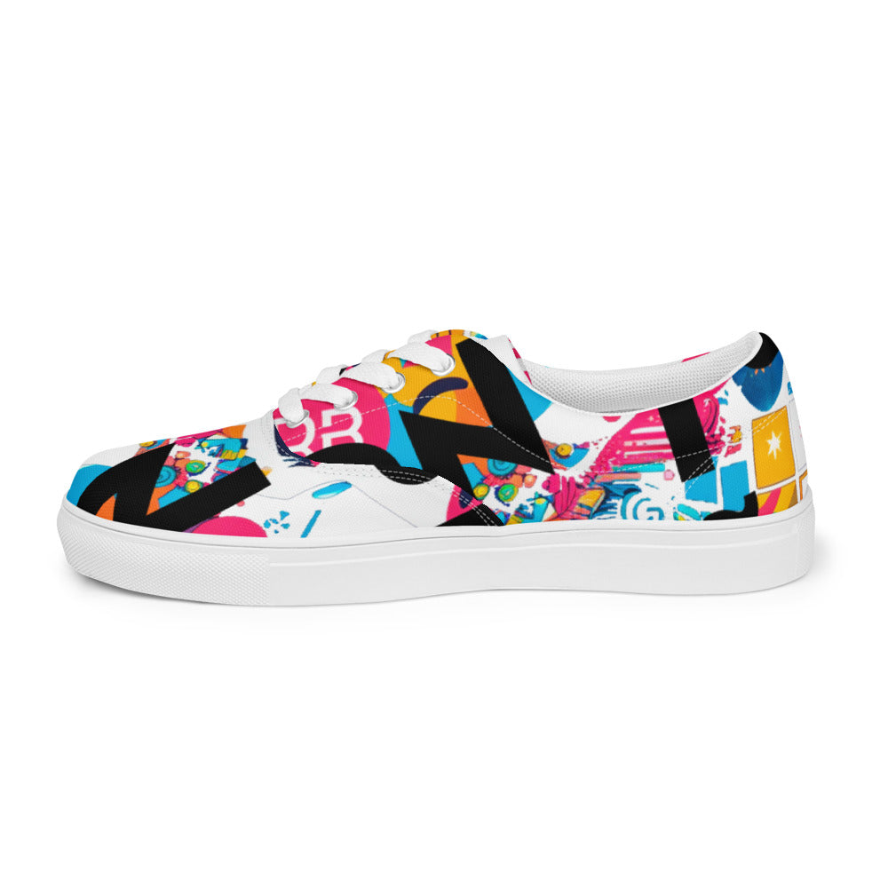 Zapatillas Personalizadas de Lona con Cordones para Mujer