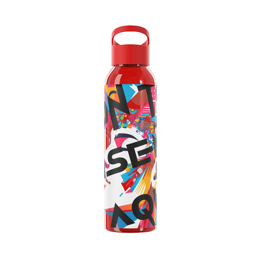 Botella de agua personalizada y colorida