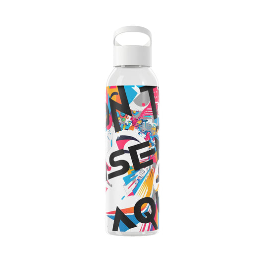 Botella de agua personalizada y colorida