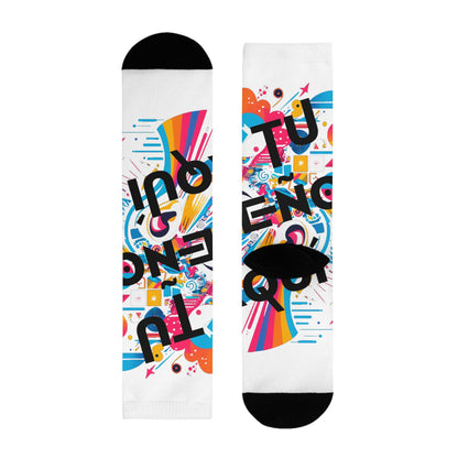 Calcetines personalizables coloridos y divertidos