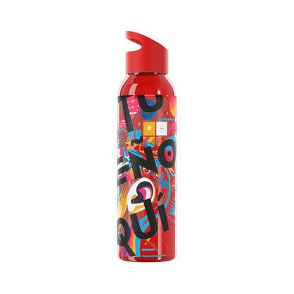 Botella de agua personalizada y colorida