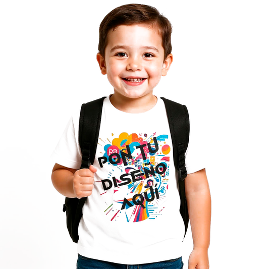 Camiseta Infantil Básica | Bella + Canvas 3001T – Diseño Frontal