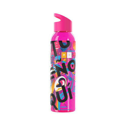 Botella de agua personalizada y colorida