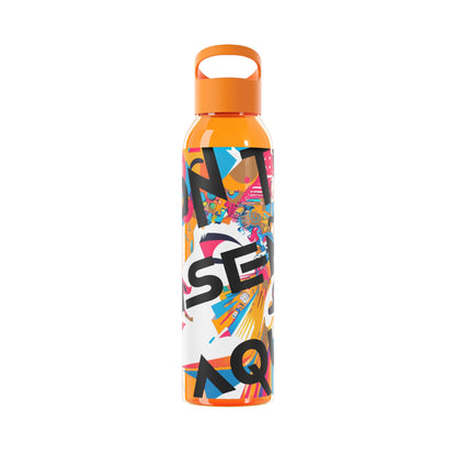Botella de agua personalizada y colorida