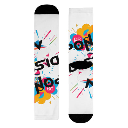 Calcetines personalizables coloridos y divertidos