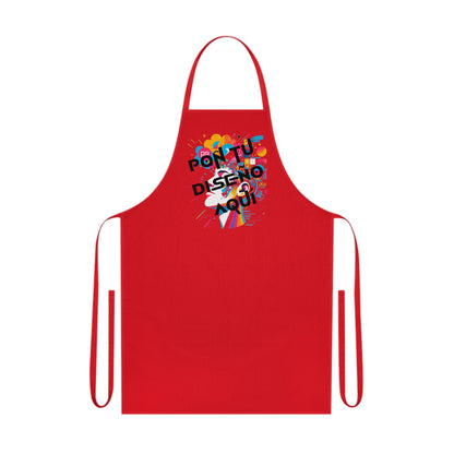 Delantal de algodón personalizable