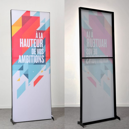 Tótem Tela tensada PVC 2 Caras 75 x 200 cm