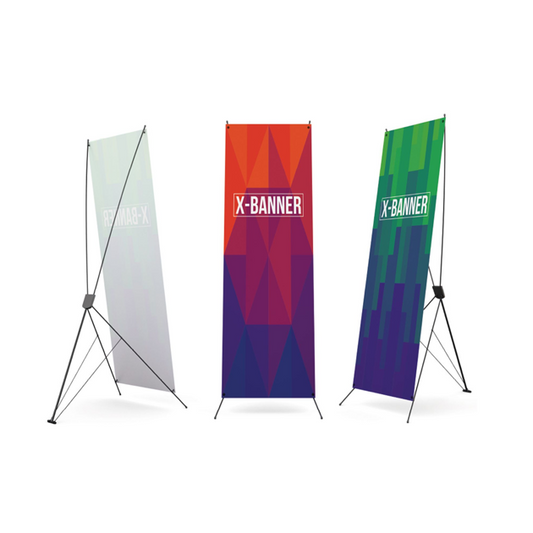 Banners con Soporte en "L" o "X" para eventos