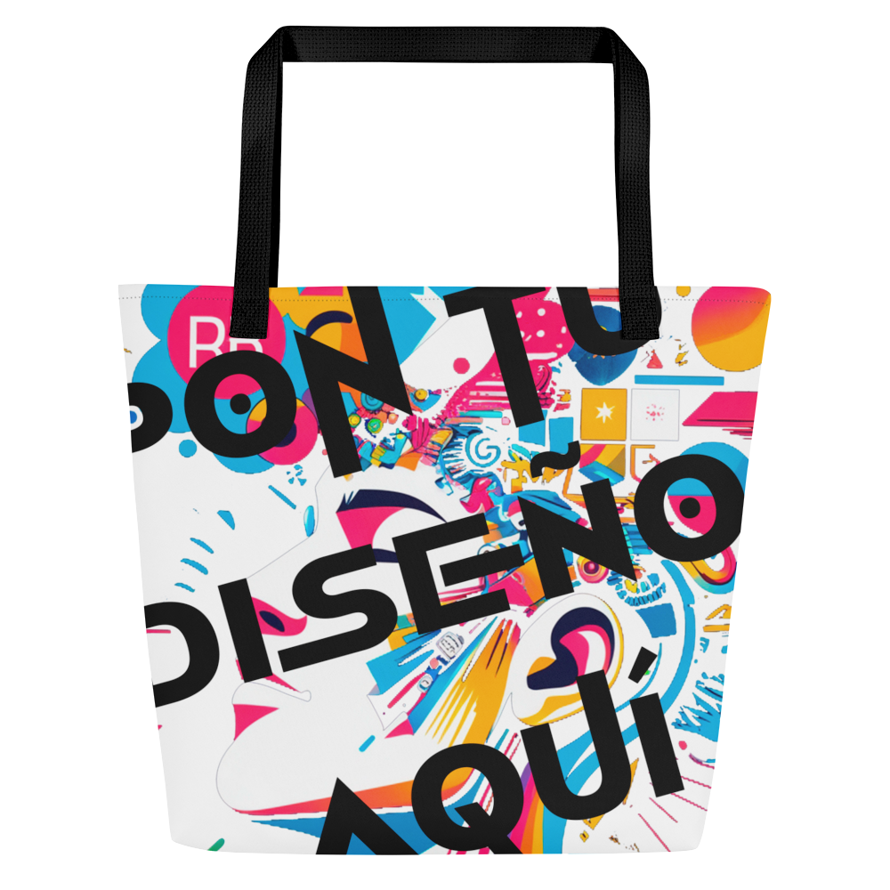 Bolso Tote Grande Personalizado – Estilo, Espacio y Color para tu Día a Día o la Playa