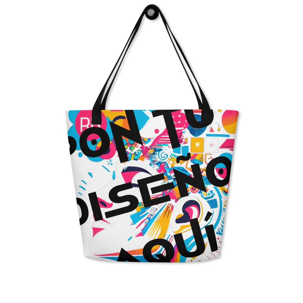 Bolso Tote Grande Personalizado – Estilo, Espacio y Color para tu Día a Día o la Playa