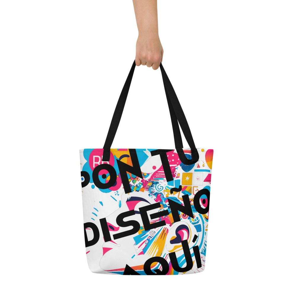 Bolso Tote Grande Personalizado – Estilo, Espacio y Color para tu Día a Día o la Playa