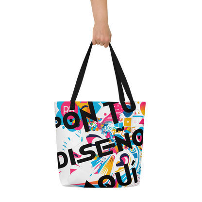 Bolso Tote Grande Personalizado – Estilo, Espacio y Color para tu Día a Día o la Playa