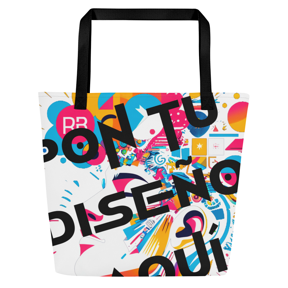 Bolso Tote Grande Personalizado – Estilo, Espacio y Color para tu Día a Día o la Playa