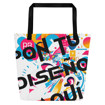 Bolso Tote Grande Personalizado – Estilo, Espacio y Color para tu Día a Día o la Playa